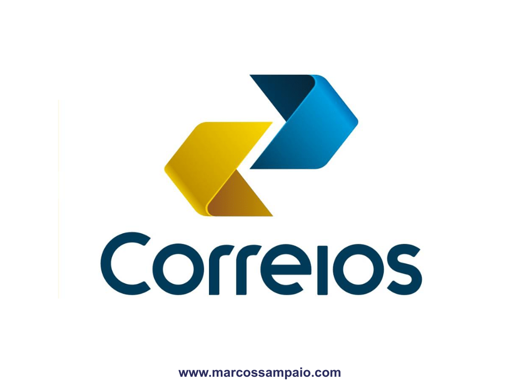 Logo dos Correios relacionado ao programa Jovem Aprendiz Correios 2026 divulgado pelo site marcossampaio.com