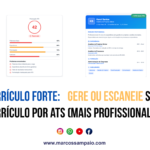 Gerar e escanear currículo online com análise ATS para melhorar chances de emprego
